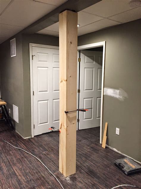 diy basement pole cover ideas